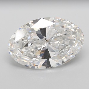 Diamant ovale de 15,06 carats, couleur F, pureté VVS2, certifié, diamant blanc de luxe, taille excellente - Product Image 1