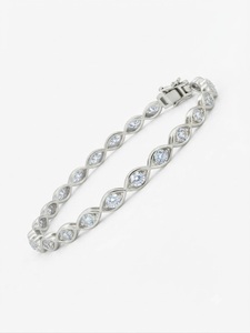 Bijoux de luxe, bracelet tennis en or jaune 14 carats, diamants ronds de 2 mm, 4,5 carats, couleur E, VVS2, diamants cultivés en laboratoire, cadeau de mariage - Product Image 5