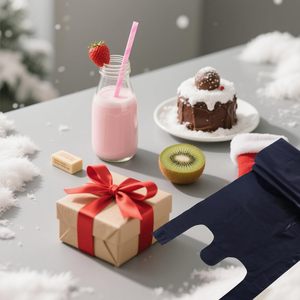 Bolsas de Plástico Tipo Camiseta con Asas para Pequeños Negocios, Compras, Restaurantes y Tiendas de Conveniencia, Sin Perfume - Product Image 2