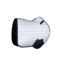 Ensemble de tapis de selle matelassé de qualité supérieure pour cheval avec bonnet d'oreille assorti |   Tapis de selle d'équitation |   Saut et dressage respirants