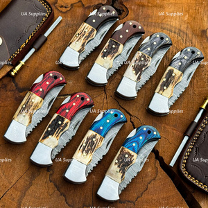 Excelente Cuchillo Plegable de Alta Gama con Diseño Nuevo y Funda de Cuero para Uso Táctico y al Aire Libre - Product Image 2