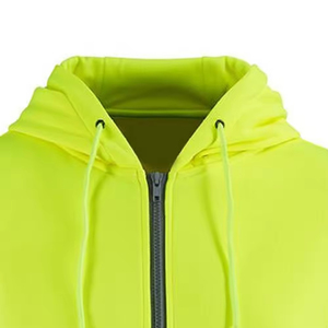 Hi Vis ANSI Class 3 Waterproof <b>LED</b> Flash Fleece Safety Workwear Hoodie Jacket with Customized Logo for Men - Product Image 4