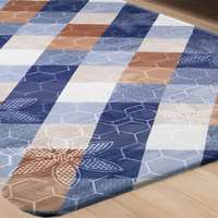 Tapis de sol abstraits doux et confortables en polyester non tissé, antidérapants, modernes, fabriqués à la machine, de haute qualité, à poils moyens, pour aspirateur