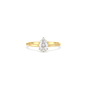 Bague de Fiançailles Solitaire REYES en Argent Sterling 925 Certifié GRA, Moissanite Taille Poire 0,79 Carat, Prix de Gros - Product Image 2