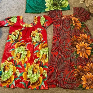 Robe Mumu Micronésienne pour Femmes, Silhouette Ample, Imprimé Personnalisé Vintage, Robe Casual Polynésienne, Meilleur Prix - Product Image 2