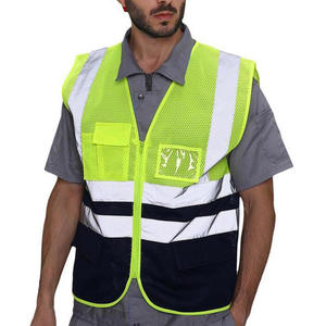 Gilets de sécurité haute visibilité IOTA SPORTS pour la construction avec poches, vente en gros, faible MOQ, gilets pour le personnel d'entrepôt - Product Image 5