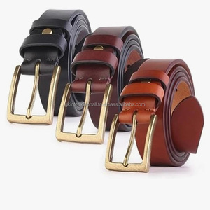 Cinturón de Cuero Vacuno de Primera Capa, Hecho a Mano, Color Sólido, Estilo Retro Casual, para Hombre y Mujer, en Oferta - Product Image 4