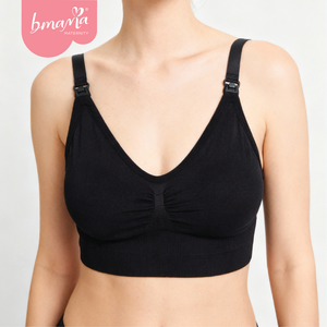 Sujetador de lactancia inalámbrico sin costuras para mujer, manos libres, para extraer leche materna - Product Image 1