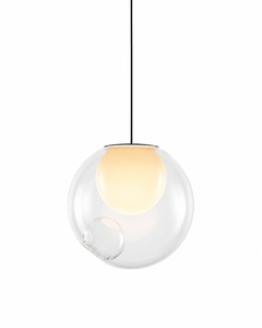 Lámpara Colgante LED Moderna de Cristal Transparente Soplado a Mano para Dormitorio, Cafetería, Restaurante, Villa - Product Image 1