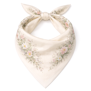 Pañuelo cuadrado de algodón y seda, accesorio ligero para el cuello, estilo casual de verano, estampado paisley, color liso, estilo triangular a la moda. - Product Image 2