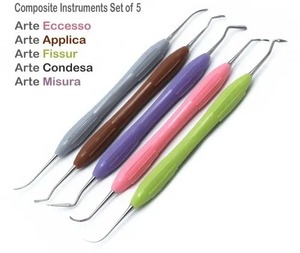 5pcs Manual Silicon Handle Flexible Point Dental Restoration Placement Composite Filling Instruments Autoclavable CE - Product Image 4