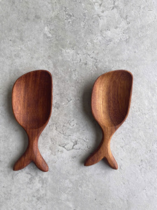 Blue Lotus Handcrafted Wooden Heart Shaped Spoons Rustic <b>Kitchen</b> <b>Decor</b> Indoor Use 100% Handmade - Product Image 3