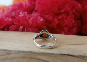 Carnelian Gemstone Midi <b>Ring</b> 925 Silver Handmade <b>Statement</b> <b>Ring</b> for Women handmade Christmas Anniversary Gift <b>Ring</b> For Girls - Product Image 5