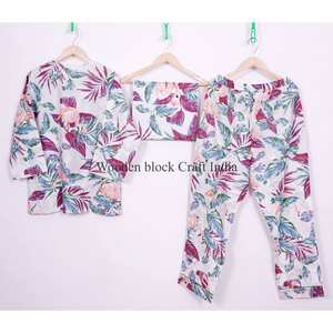 Vestido Largo Vintage 100% Algodón, Mangas Largas, Cuello Redondo, Estampado a Mano, Transpirable, Cintura Elástica, Casual para Mujer - Product Image 5