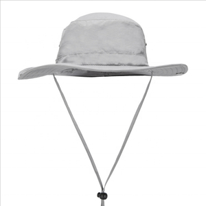 Sombrero de pesca transpirable para exteriores, gorra para el sol con ala ancha, tela de secado rápido, cordón ajustable para la barbilla para uso activo - Product Image 3