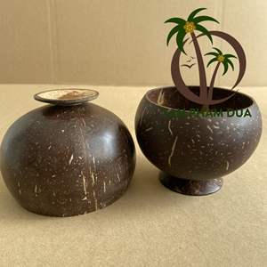 Juego de Tazas de Cáscara de Coco y Cucharas de Madera de Coco al por Mayor |   Productos Ecológicos Hechos a Mano Naturales - Product Image 2