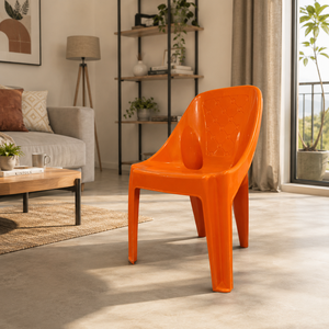 Modern Durable Lightweight Portable Stackable Waterproof Plastic Box Chair with Ergonomic Design for Living Room Home Furniture - Product Image 3