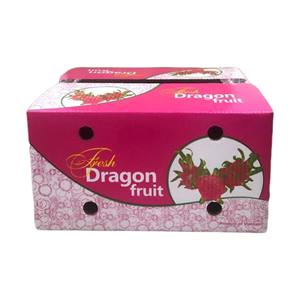 Cajas de Cartón Corrugado Ranurado de 3 Capas con Diseño Rectangular de Fruta del Dragón, Impresión Flexográfica, Recubrimiento UV, Materiales Reciclados, OEM - Product Image 6