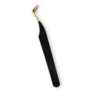 Pinces à cils professionnelles en acier inoxydable, courbées et droites, outils pour extensions de cils, pour les artistes de salon, usage professionnel - Product Image 2