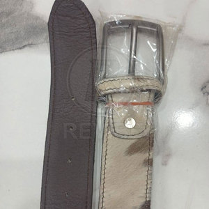 Nuevo Cinturón de Cuero con Pelo de Alta Calidad, Hebilla de Acero, Ligero y Ecológico, en Venta Online - Product Image 4