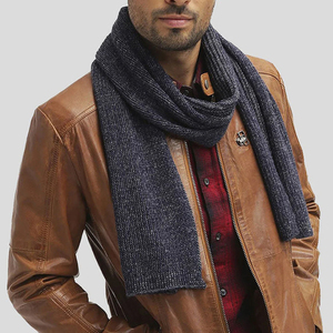 Veste en cuir véritable pour homme, marron, fermeture éclair, col rabattu, style décontracté, automne, coupe ajustée, longueur standard - Product Image 6