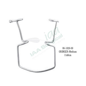 Oringer Lip and Cheek Retractor Brewer Rubber Dam Clamp Forceps - Forceps dentaire en acier inoxydable pour la pose de la membrane de protection - Product Image 1