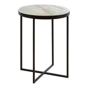 <b>Casting</b> Aluminum Metal Coffee Table with Decorative Pedestal Base Traditional Style Living Room Furniture Antique Finish - Product Image 4