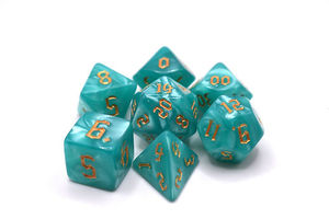 High Precision Polyhedral Resin <b>Dice</b> <b>Set</b> for Tabletop Campaign Gaming Premium Tournament Use Collection - Product Image 1
