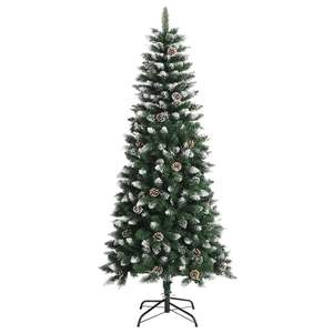 59.1\" <b>Green</b> PVC Artificial <b>Christmas</b> Tree with Stand Festive Holiday Decorations - Product Image 2