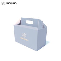 Boîtes à gâteaux en papier recyclables sur mesure avec poignée INNORHINO