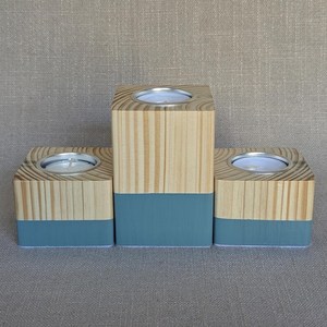 Porte-bougie en bois artisanal, support de bougie en bois naturel, décoration rustique pour la maison et centre de table, OEM/ODM - Product Image 4