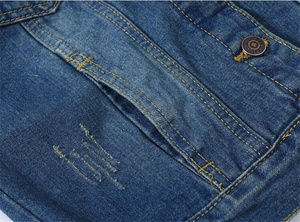 Double-Breasted Denim Waistcoat – Slim Fit Sleeveless Jean Vest for Smart-Casual Dressing - Product Image 5