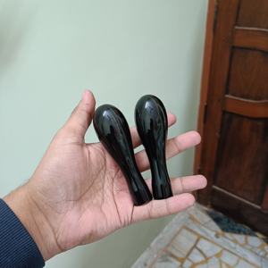 ด้ามจับเครื่องมือทำมือจากเขาควายทรงกลม  เป็นมิตรกับสิ่งแวดล้อม  ขัดเงาสีดำ ทนทาน สำหรับซ่อมแซมเครื่องมือช่างและงาน DIY - Product Image 5