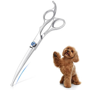 Tijeras Curvas de Acero Inoxidable de Alta Calidad para Peluquería Canina - Duraderas, Fáciles de Usar y Ecológicas - Product Image 1