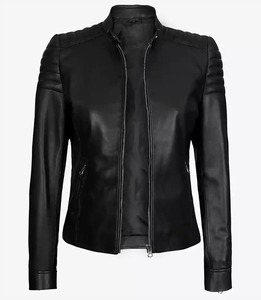 Genuine leather motorcycle <b>jacket</b> Spring autumn women's <b>jacket</b> Fashion lapel leather <b>jacket</b> OEM custom leather <b>jacket</b> - Product Image 1