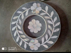 Luxury eye catching colourful mother of pearl inlay <b>tea</b> coaster, MOP glass coaster arabic design Seashell inlay <b>tea</b> light holder - Product Image 6