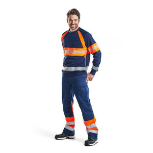 เสื้อสเวตเชิ้ตแขนยาวสีส้มสะท้อนแสงสำหรับงานก่อสร้าง คุณภาพดีที่สุด ราคาโรงงาน ปลอดภัย มองเห็นได้ชัดเจน - Product Image 5