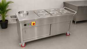 Baño María Comercial de Acero Inoxidable para Calentar Alimentos en Restaurantes, Hoteles y Servicios de Catering - Product Image 2