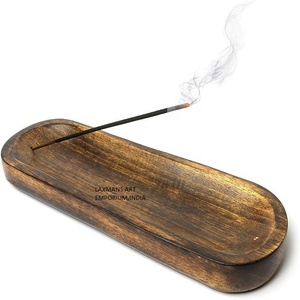 ขายส่ง LAXMANS 2024 ที่เผาเครื่องหอมไม้มะม่วงธรรมชาติแกะสลัก ขนาด 30 ซม. กลิ่นหอมอินเดีย สำหรับบ้าน กลิ่นหอมบำบัด - Product Image 1