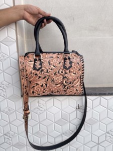 Bolso de Hombro de Cuero Tallado a Mano Estilo Bohemio Gitano, Hecho a Mano, para Mujer, Estilo Western, Multiusos, ¡Gran Oferta! - Product Image 3