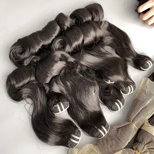 Topkwaliteit 12a Golvend 100% Echt Haar Klitvrij Betaalbare Prijs Gezonde Eindmachine Inslag Hair Extensions