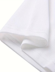 Men's White T-Shirt Front Digital Print Short Sleeve O-Neck Casual Regular Fit 100% Cotton Jersey Breathable - Product Image 5
