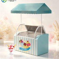 Chariot à glaces complet avec accessoires pour entreprise de démarrage - Chariot à glaces