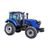 Tractor Agrícola de Ruedas 4x4 de 80HP Inalterable con Cabina con Aire Acondicionado, Sistema Hidráulico Potente, Elevación Alta y Trabajos Agrícolas Modernos