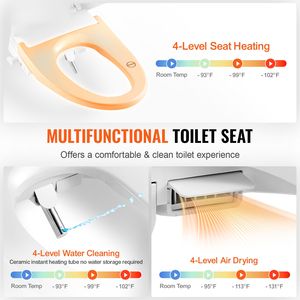 Sedile WC Elettrico Intelligente con Telecomando, Forma Quadrata, Chiusura Rallentata, Perfetta Aggiunta alle Toilette Esistenti - Product Image 2