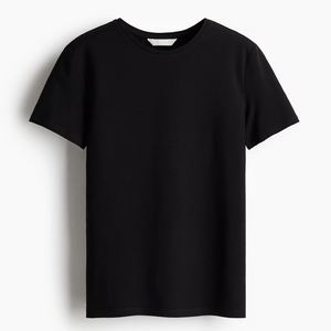 T-shirt décontracté à col en V, coupe classique, manches longues, en Spandex/Polyester, respirant, avec logo, idéal pour l'été - Product Image 1