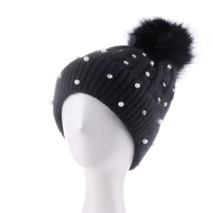 Gorro de Invierno Acrílico Jacquard de Alta Calidad, Elegante, Unisex, Ajustable con Botón, para Uso Diario, Gorros Unisex Más Vendidos - Product Image 1