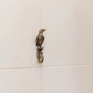 Eagle Head Brass Gold Wall <b>Hook</b> Decorative Hanger Stylish Organizer Perfect For Home Bedroom <b>Kitchen</b> And Entryway Display - Product Image 2