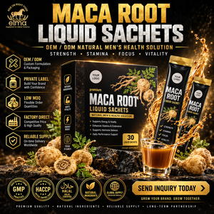 Suplemento de Extracto de Raíz de Maca Natural Halal Elma Food, 60 Tabletas Masticables, Apoyo Energético para Hombres, Metabolismo, Circulación, GMP - Product Image 1