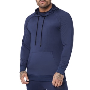 Survêtements d'automne pour hommes coupe classique, personnalisables avec logo, vêtements de sport respirants 100 % coton, poches imprimées, à capuche, pour l'entraînement – Vente chaude - Product Image 1